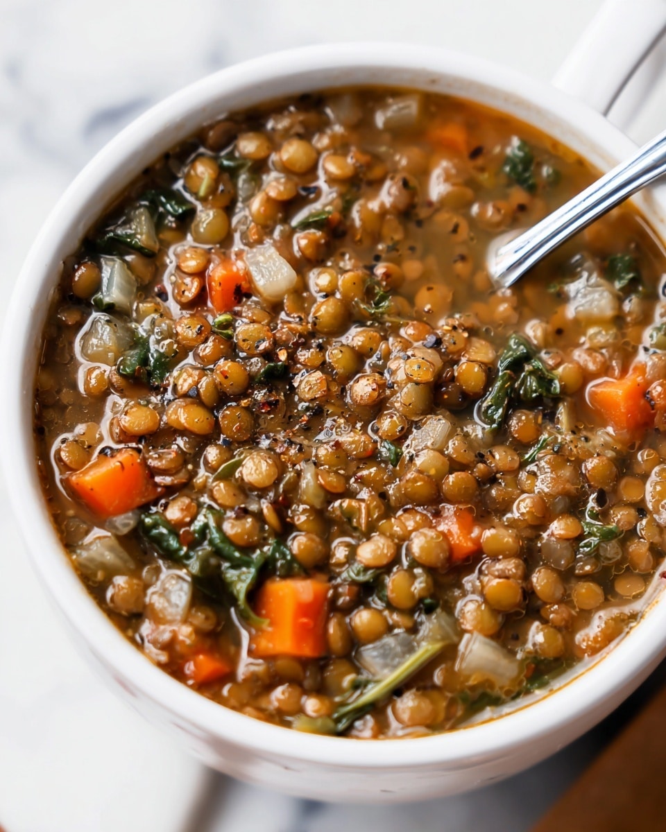 Lentil & Spinach Soup Recipe