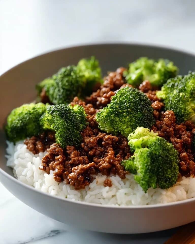 Honey Sriracha Ground Chicken and Broccoli Recipe