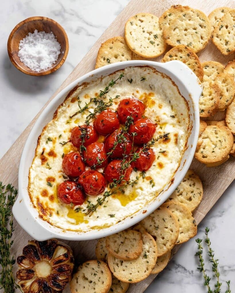 Roasted Garlic Goat Cheese Dip Recipe