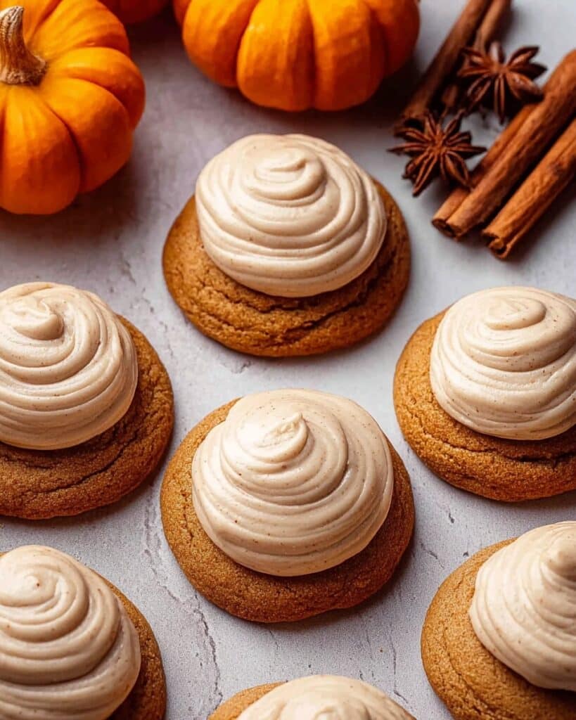 Fluffy Pumpkin Spice Latte Cookies with Coffee Mascarpone Cream and White Chocolate Coffee Ganache Recipe