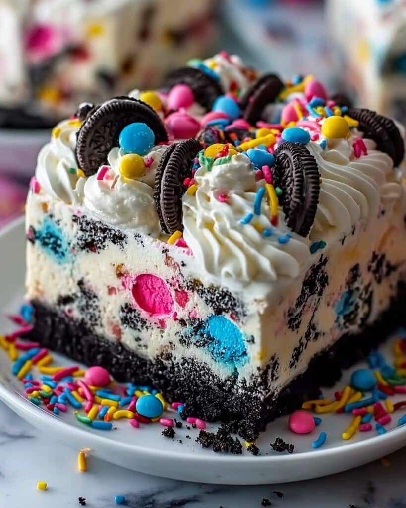 No-Bake Funfetti Oreo Icebox Cake Recipe