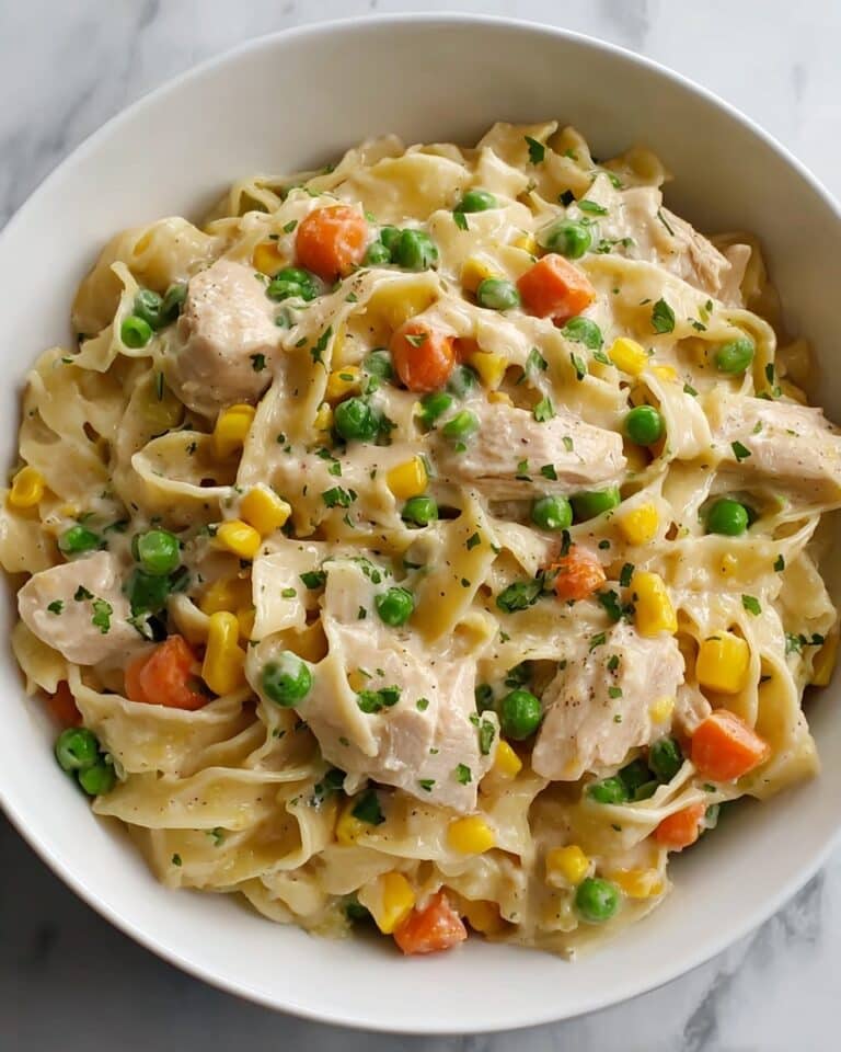 Quick Chicken Pot Pie Pasta Recipe