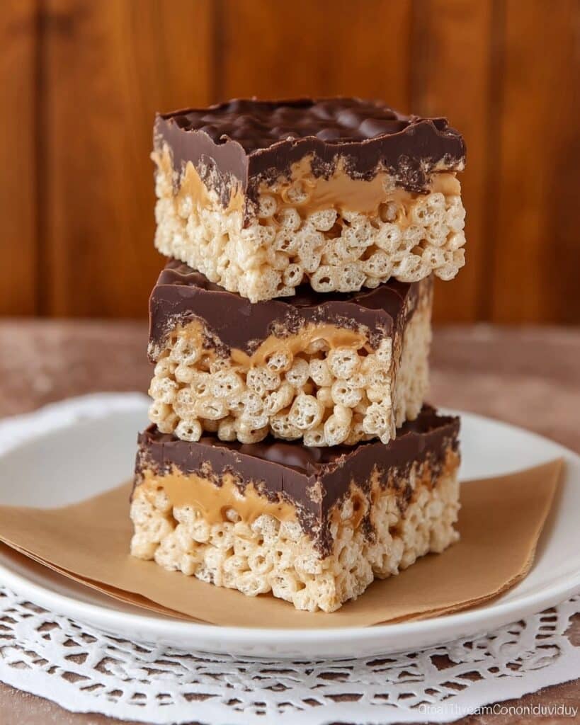 Peanut Butter Cup Rice Krispie Treats Recipe