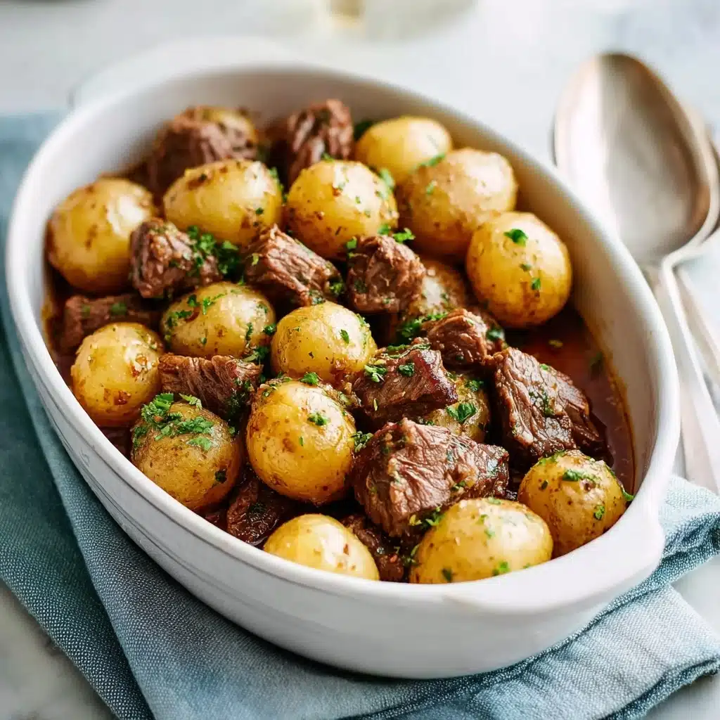 crockpot garlic butter beef bites Recipe - Recipe Image