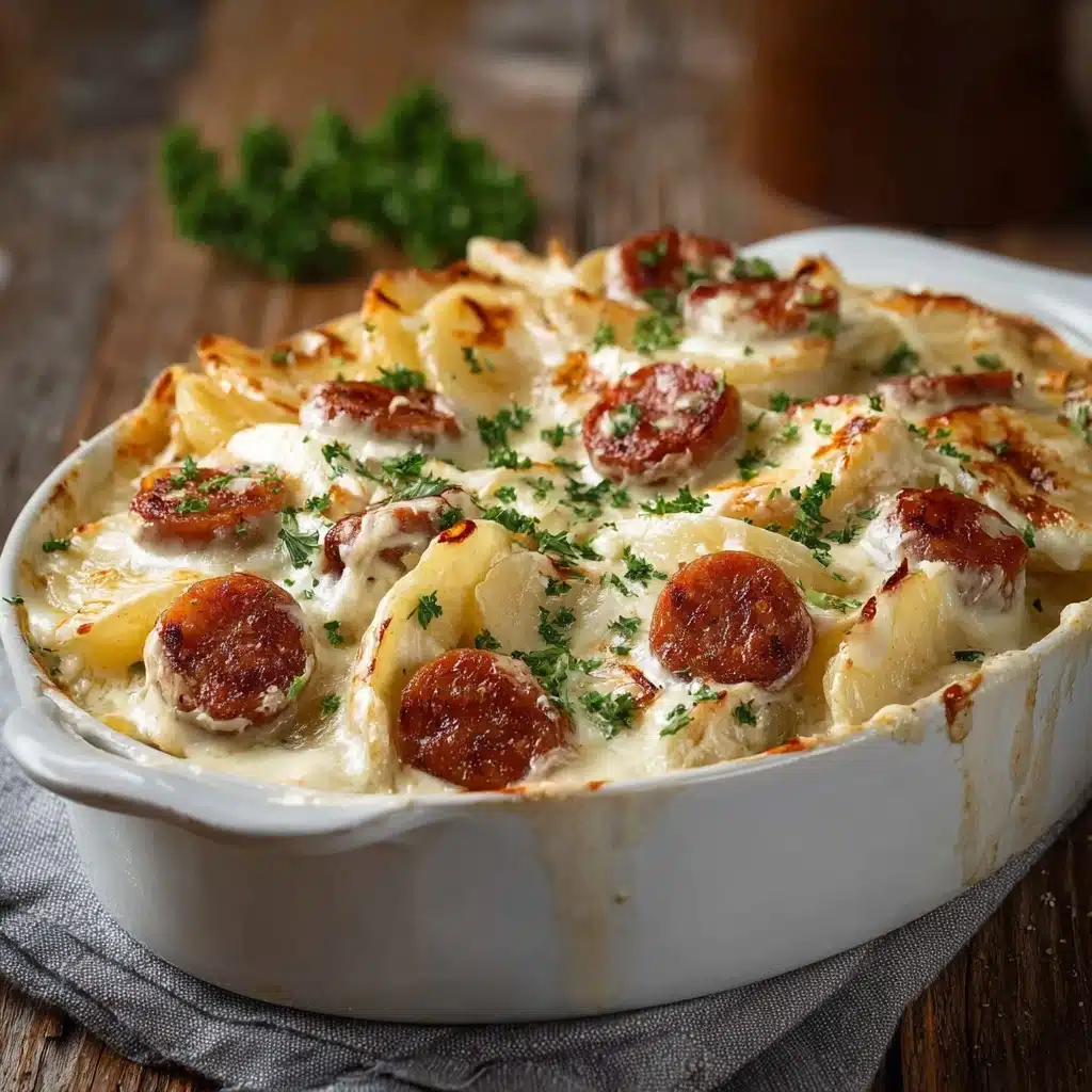 Kielbasa and Pierogi Bake Recipe - Recipe Image