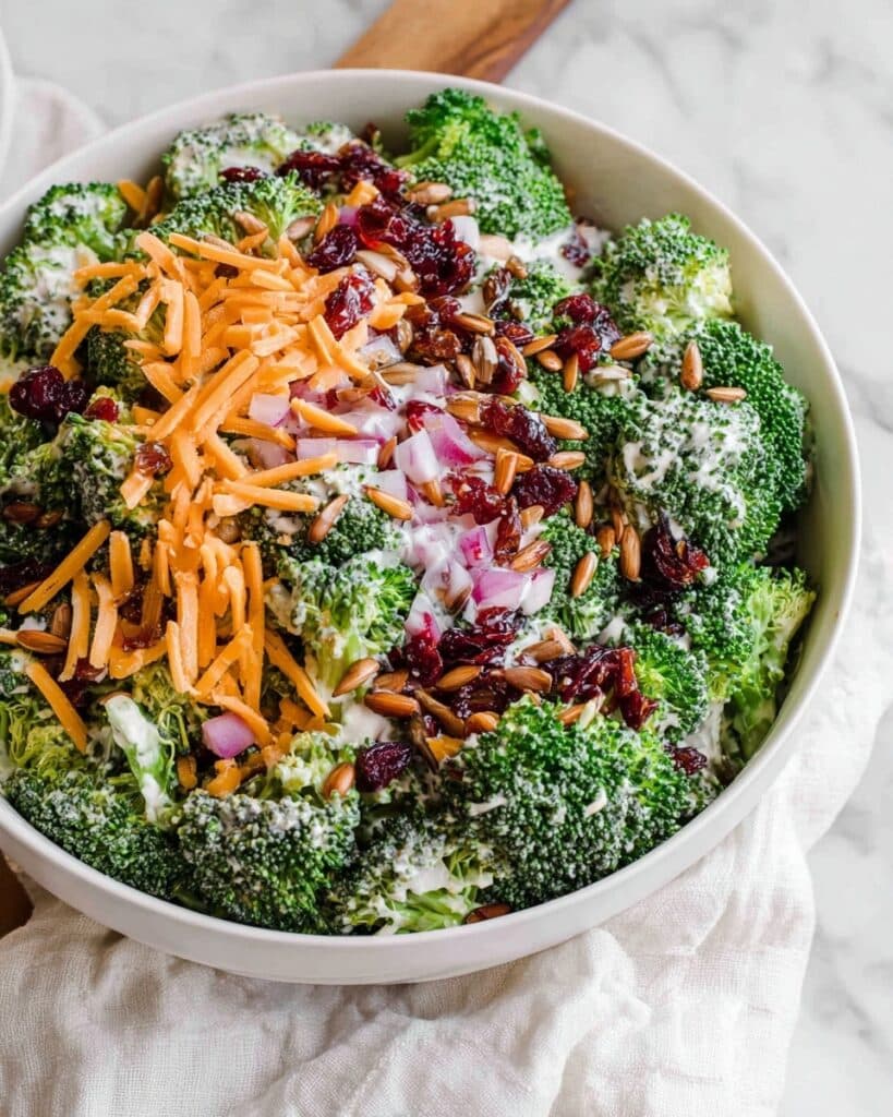Skinny Broccoli Salad with Poppy Seed Dressing Recipe