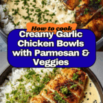 Creamy Garlic Chicken Bowls Recipe