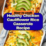 Healthy Chicken Cauliflower Rice Casserole Recipe