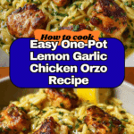 One-Pot Lemon Garlic Chicken Orzo Recipe