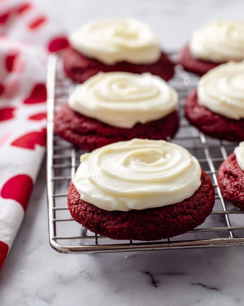 Red Velvet Cookies with Cream Cheese Frosting Recipe