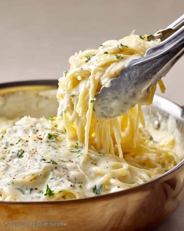 Chicken Alfredo Spaghetti Squash Recipe
