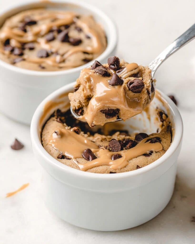 Blended Baked Oats with Peanut Butter and Chocolate Recipe