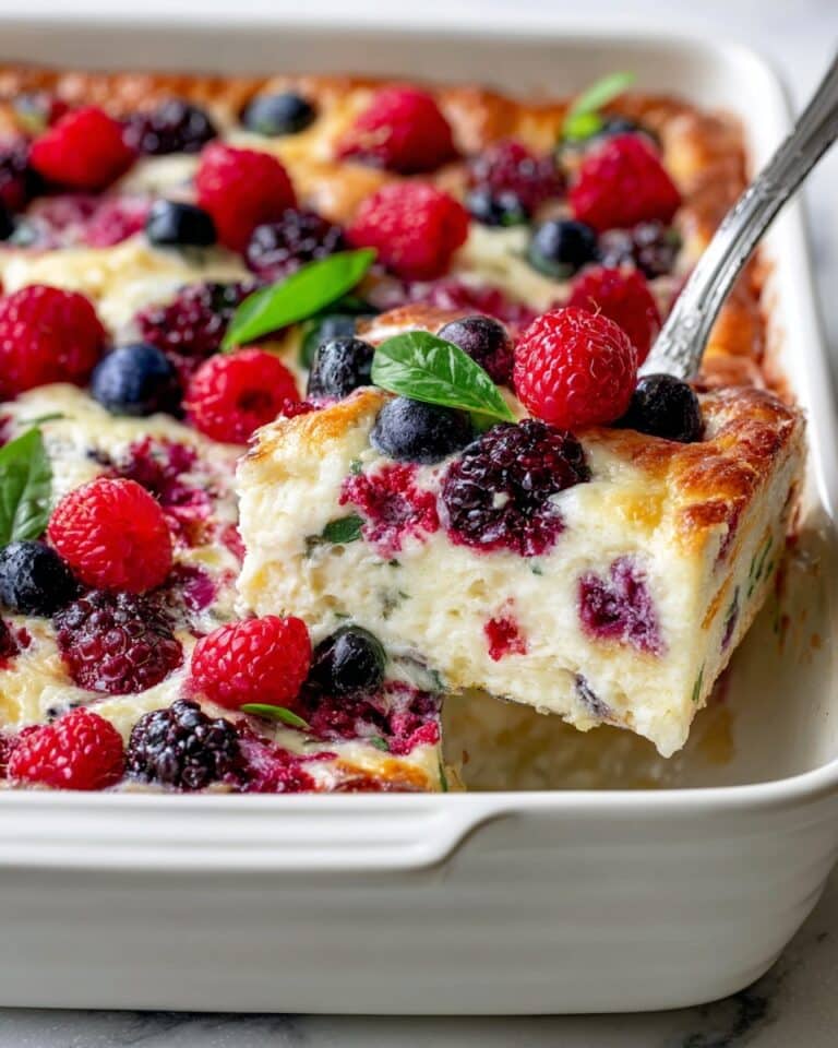 High Protein Triple Berry Bake Recipe