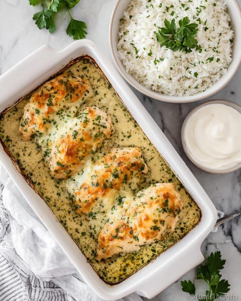 Smothered Cheesy Sour Cream Chicken Recipe