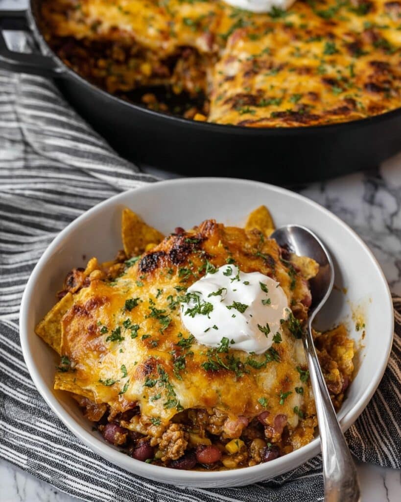 Ground Chicken Taco Casserole Recipe