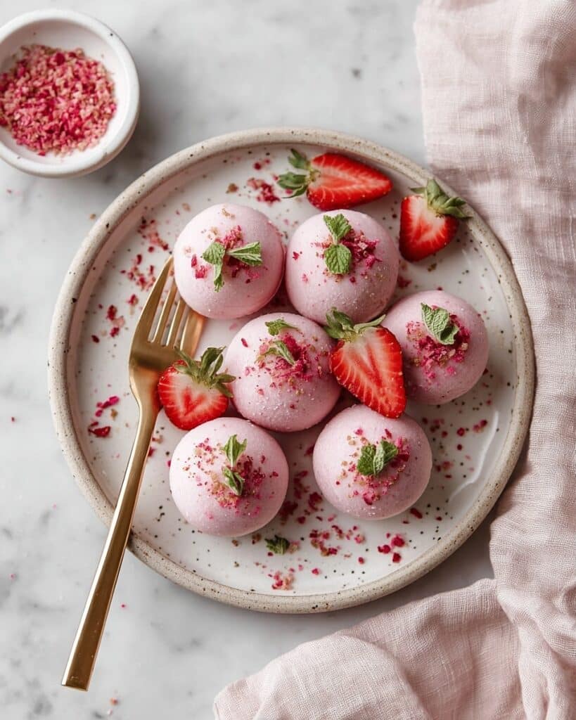 Strawberry Cheesecake Protein Balls Recipe