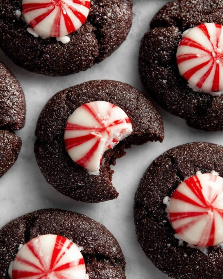 Chocolate Peppermint Blossoms Recipe