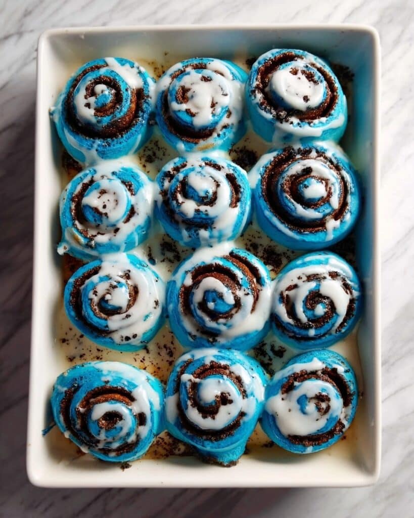 Cookie Monster Cinnamon Rolls Recipe