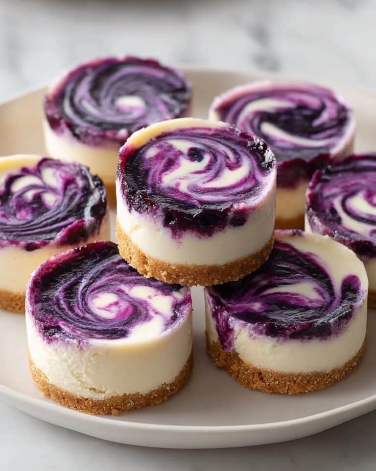 Juicy Mini Lemon Blueberry Cheesecakes Recipe