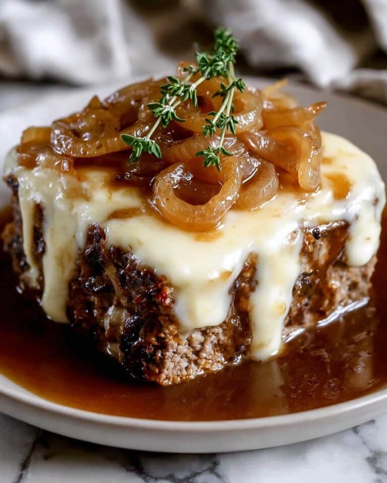 Crockpot French Onion Meatloaf Recipe