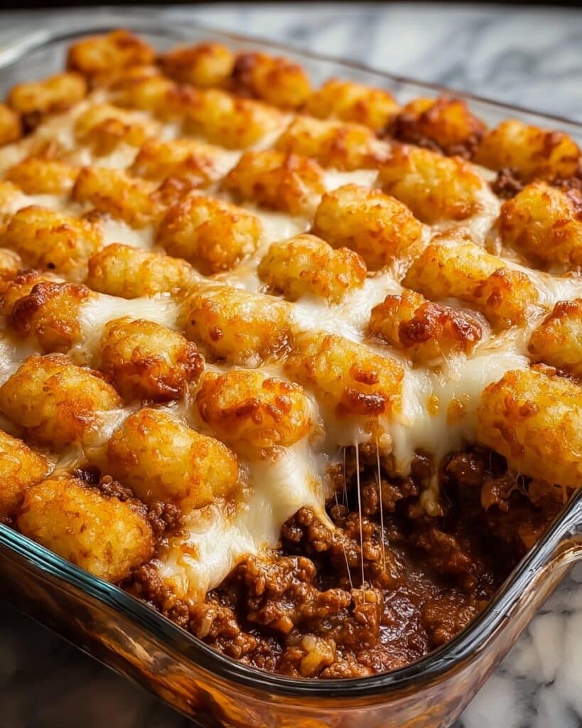 Chili Cheese Tater Tot Casserole Recipe