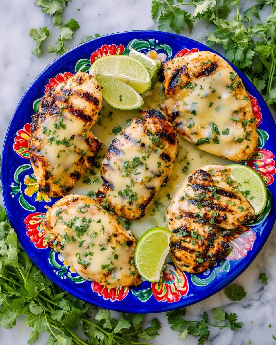 Grilled Salsa Verde Chicken with Pepper Jack Recipe