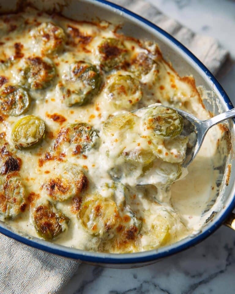 Creamy Brussels Sprouts Au Gratin Recipe