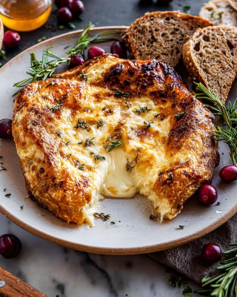 Baked Gruyère in Pastry with Rosemary and Garlic Recipe