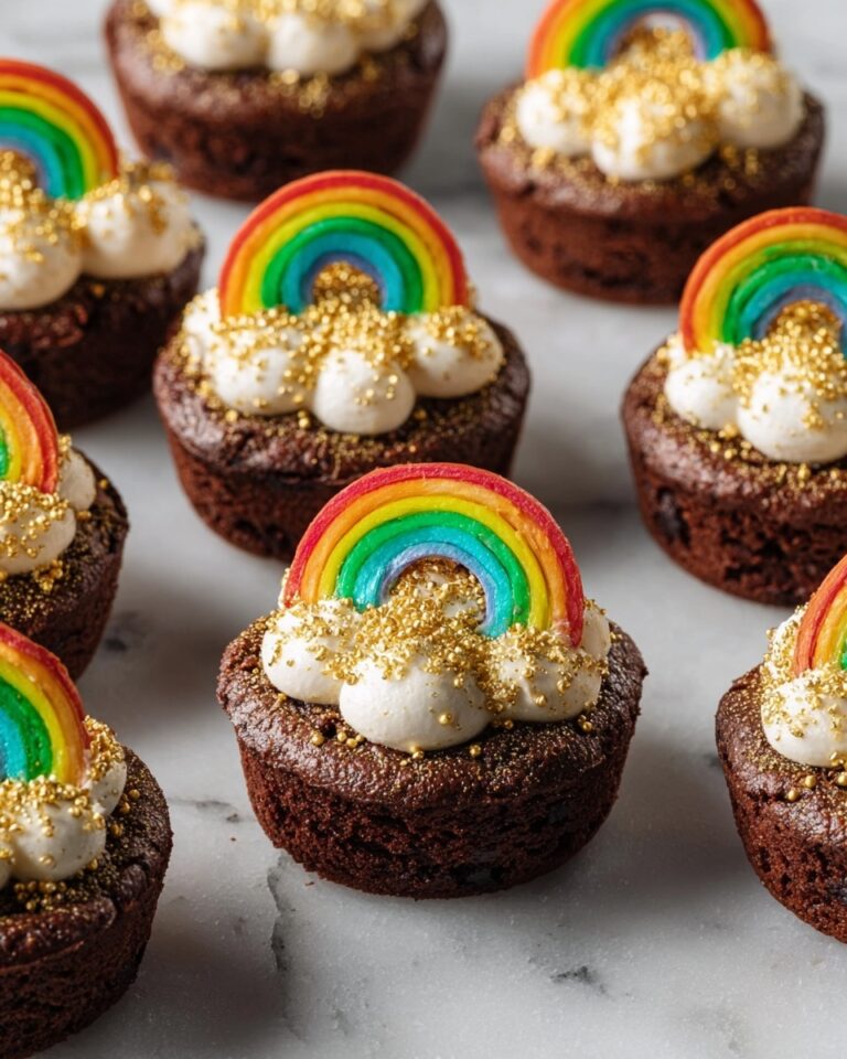 Pot-O-Gold Brownie Cupcakes Recipe