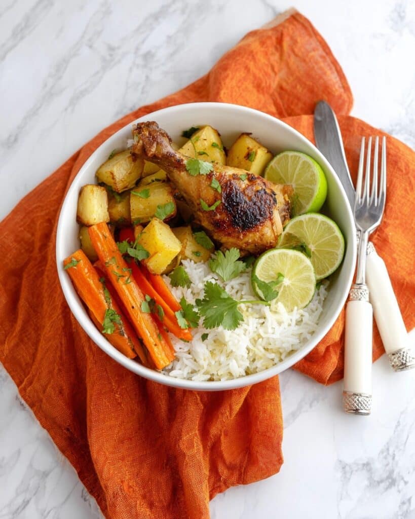Yellow Curry Chicken Sheet Pan Dinner Recipe