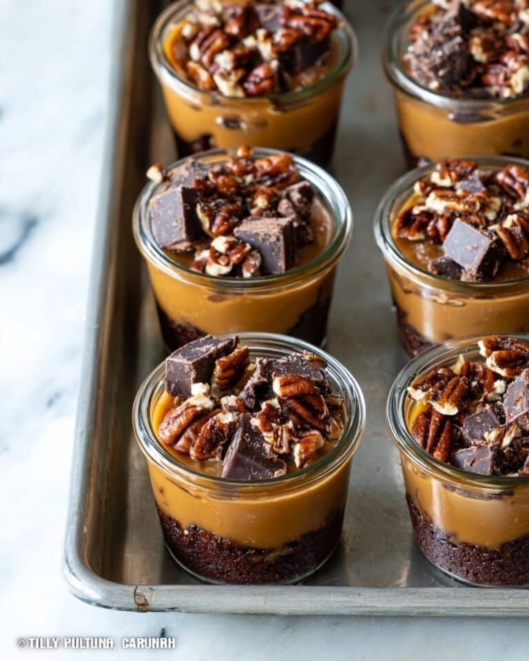 Jelly Jar Chocolate Turtle Brownies Recipe