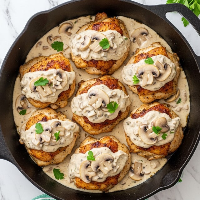 Creamy Chicken and Mushroom Skillet Recipe