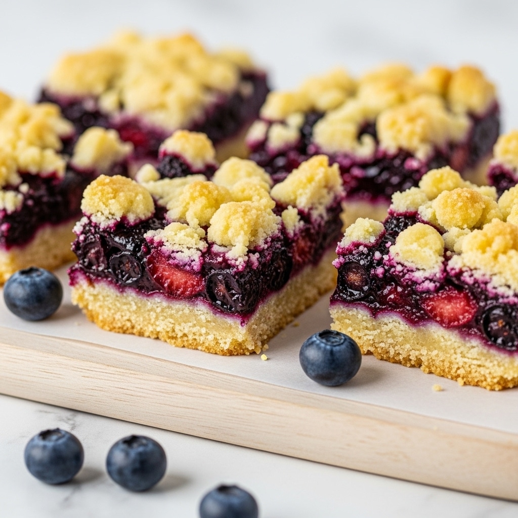 Lemon Blueberry Shortbread Bars Recipe