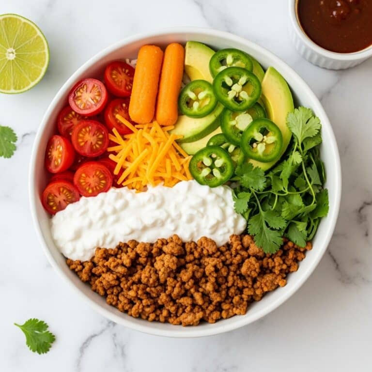 5-Minute Viral Cottage Cheese Taco Bowl Recipe