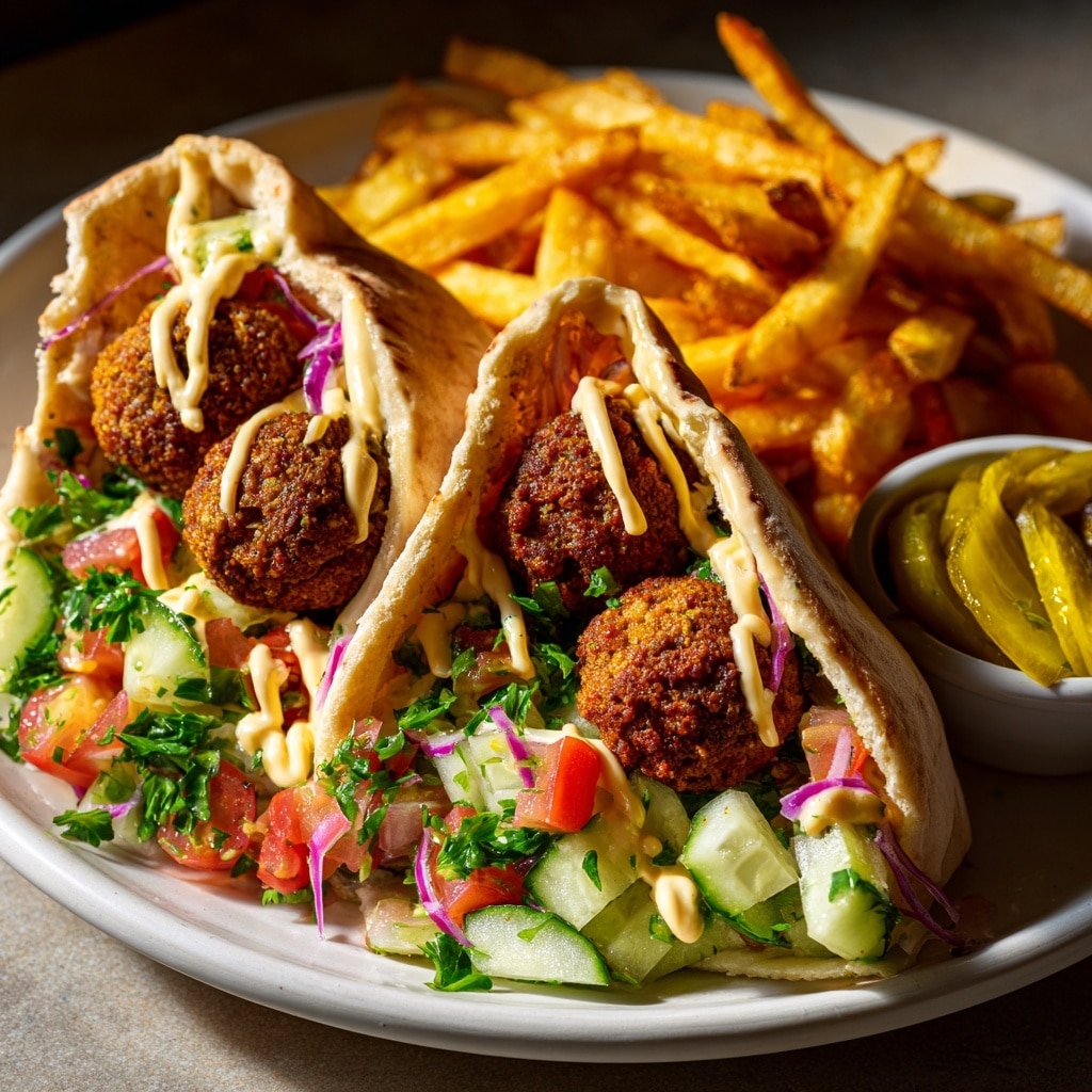 Lamb and Chickpea Fritter Wraps Recipe - Recipe Image