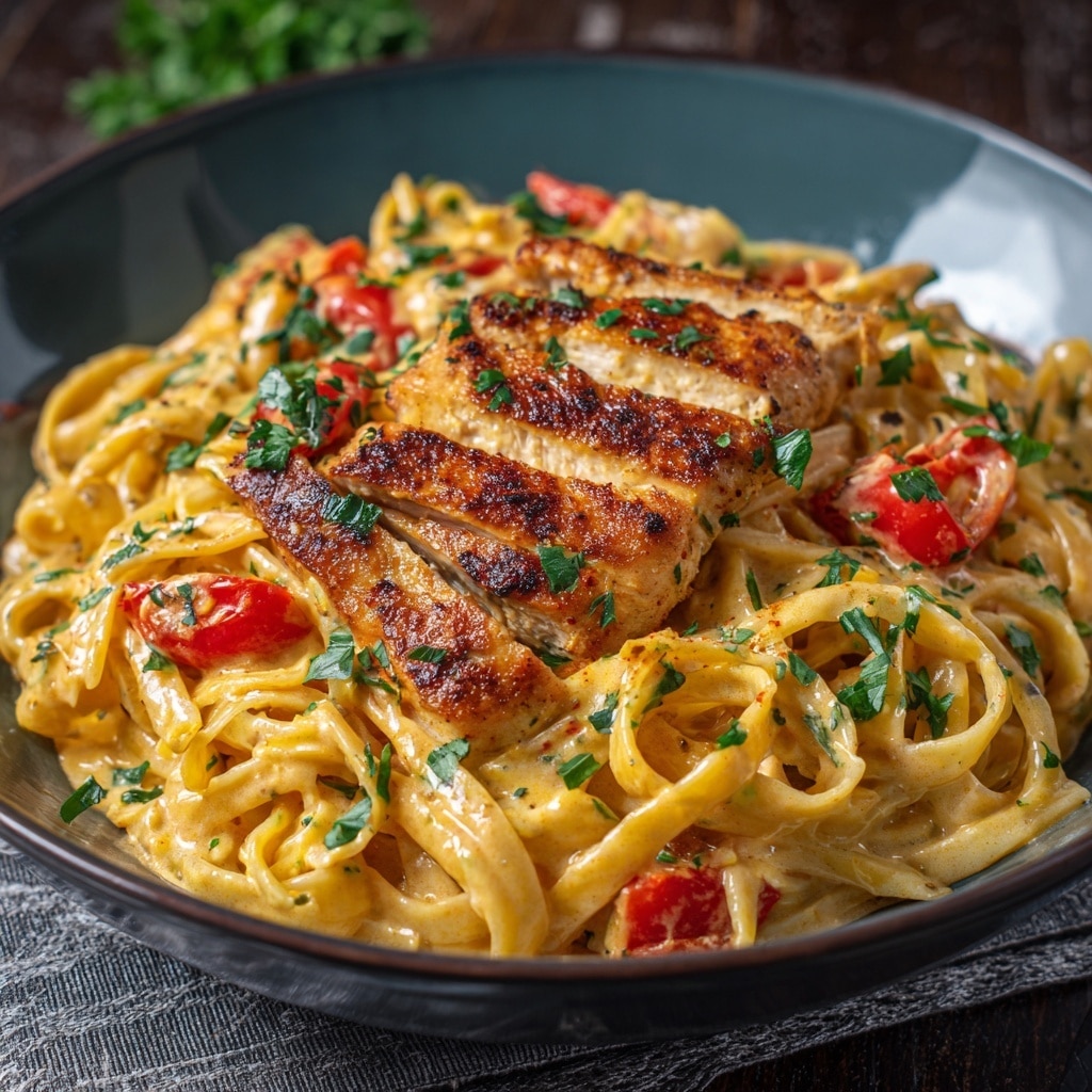 Creamy Lemon Chicken Pasta Recipe - Recipe Image