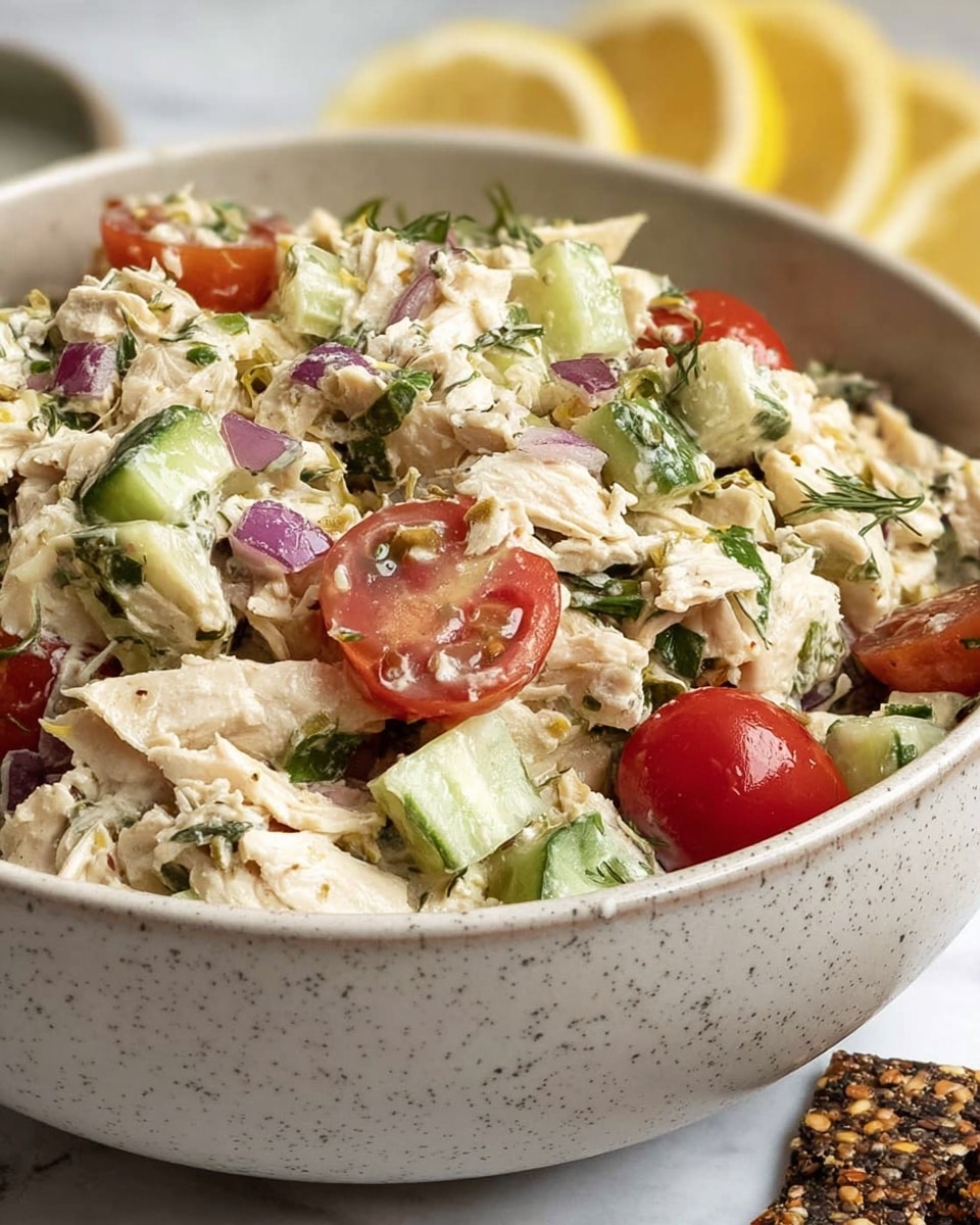 Quick Mediterranean Tuna Salad with No Mayo (Healthy) Recipe