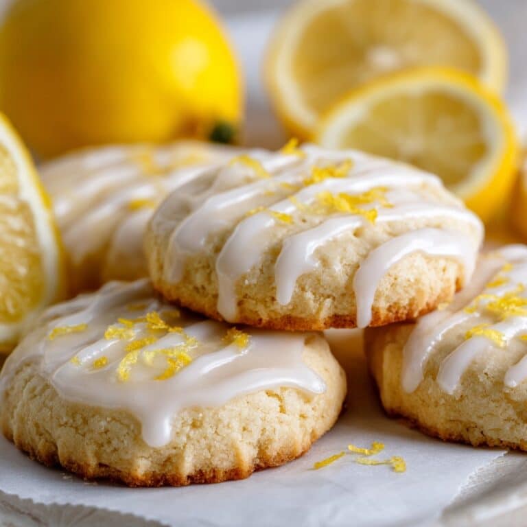 Lemon Cake Mix Cookies with Lemon Glaze Recipe