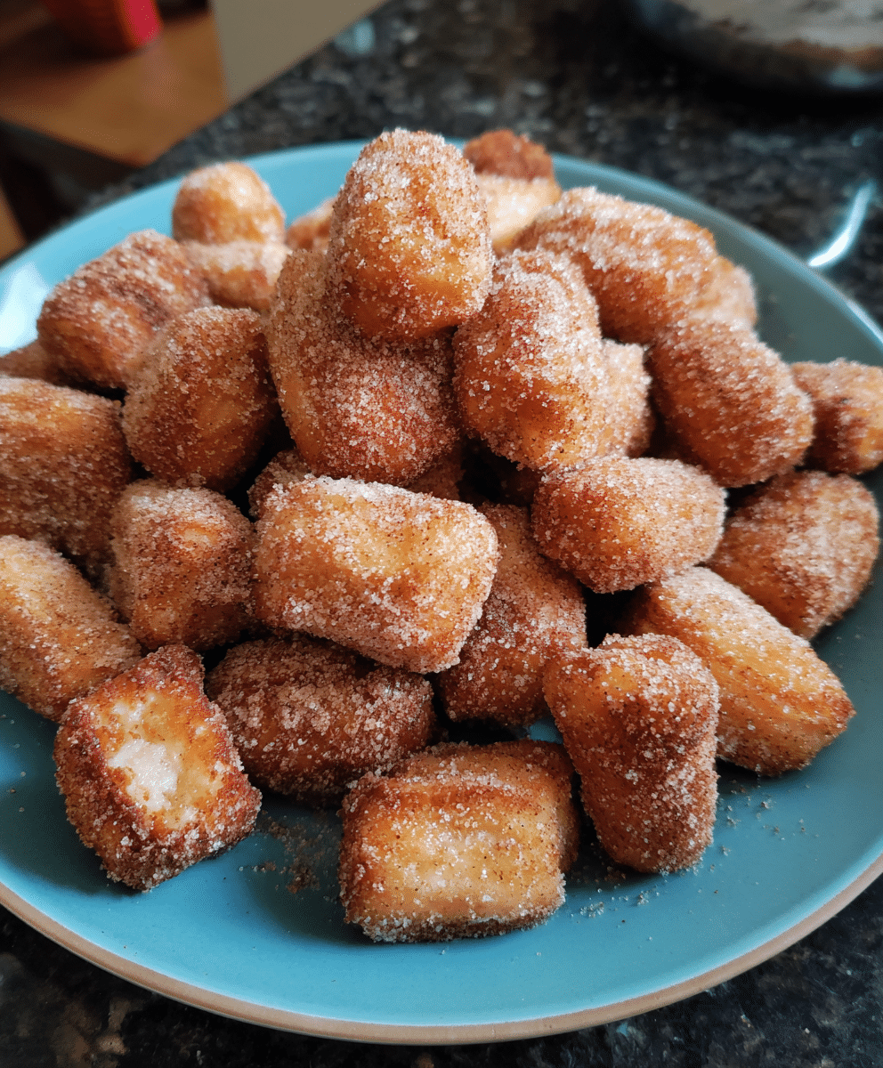 Baked Churro Bites: Crispy Cinnamon-Sugar Bliss Recipe - Recipe Image