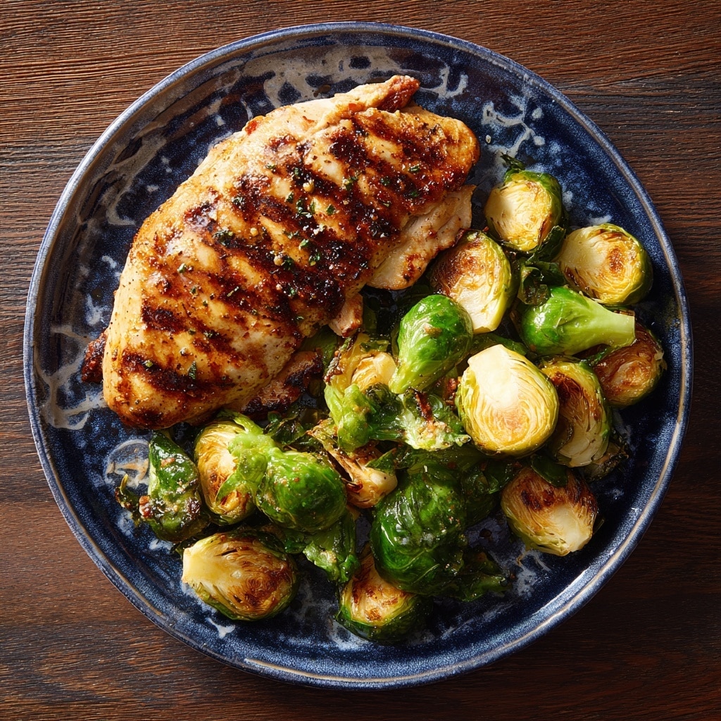 Roasted Brussels Sprouts and Tofu with Chile Lime Dressing Recipe