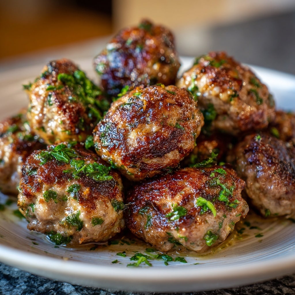 Ground Turkey Meatballs with Fresh Herbs Recipe - Recipe Image