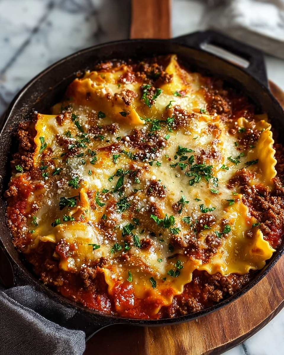 Easy One Pot Skillet Lasagna Recipe