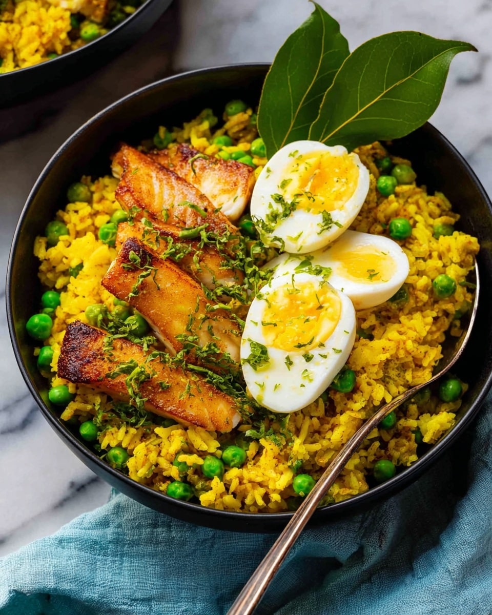 Kedgeree: British Curried Rice and Fish Recipe - Recipe Image