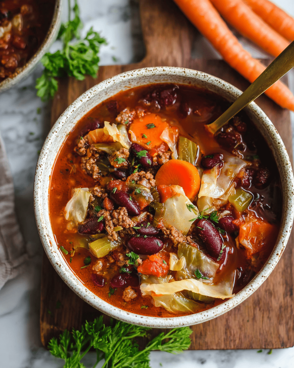 Hearty Beef and Cabbage Soup Recipe