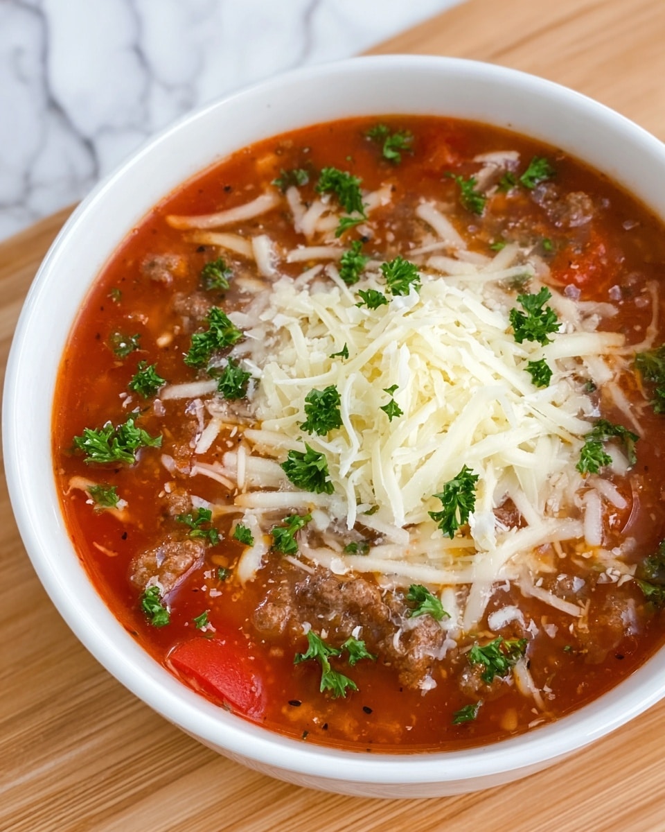 Slow Cooker Lasagna Soup Recipe - Recipe Image