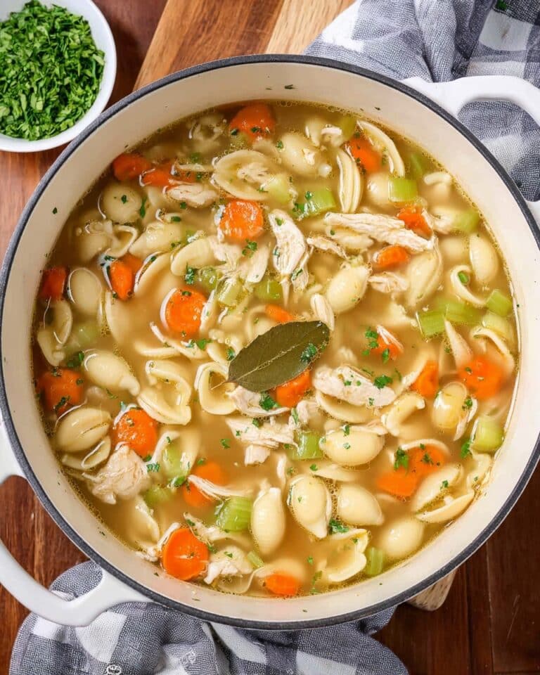Hearty Turkey Soup with Pasta and Vegetables Recipe