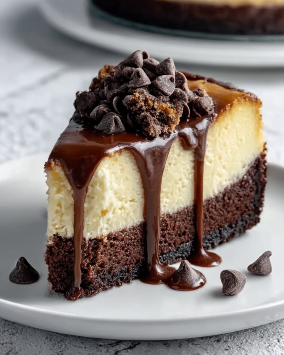 Fudgy Brownie Bottom Cheesecake Recipe