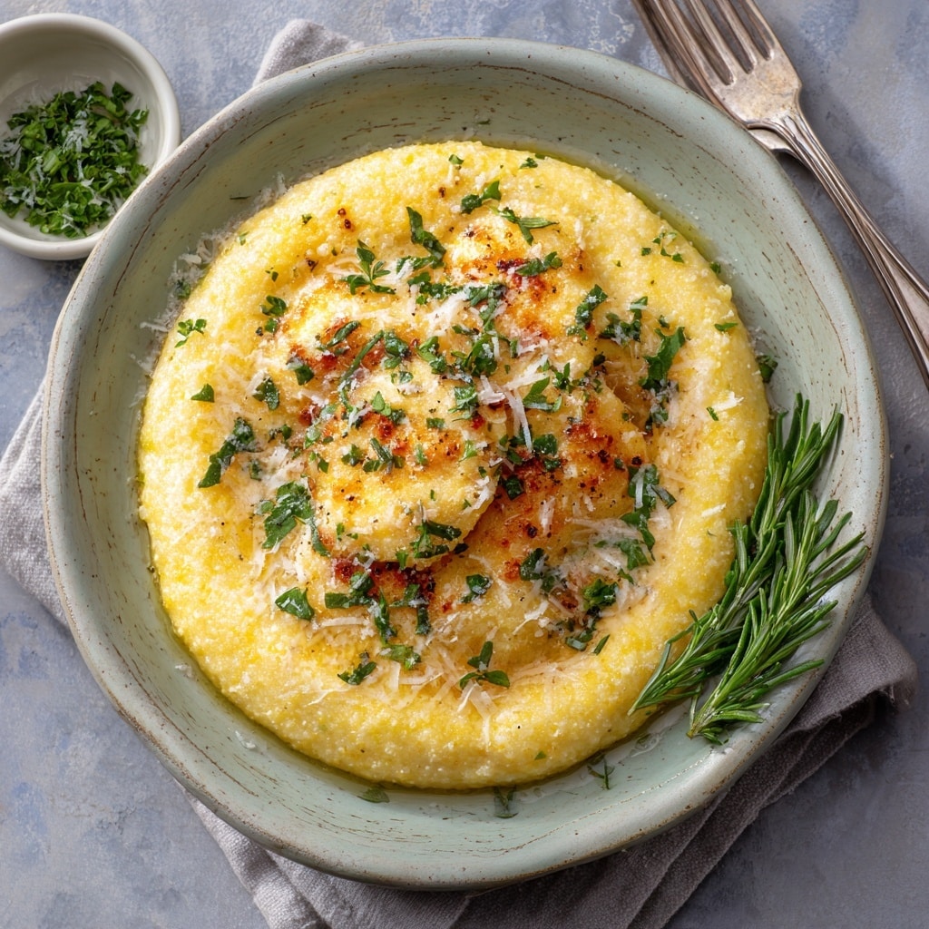 Creamy Polenta Squares with Parmesan Recipe - Recipe Image