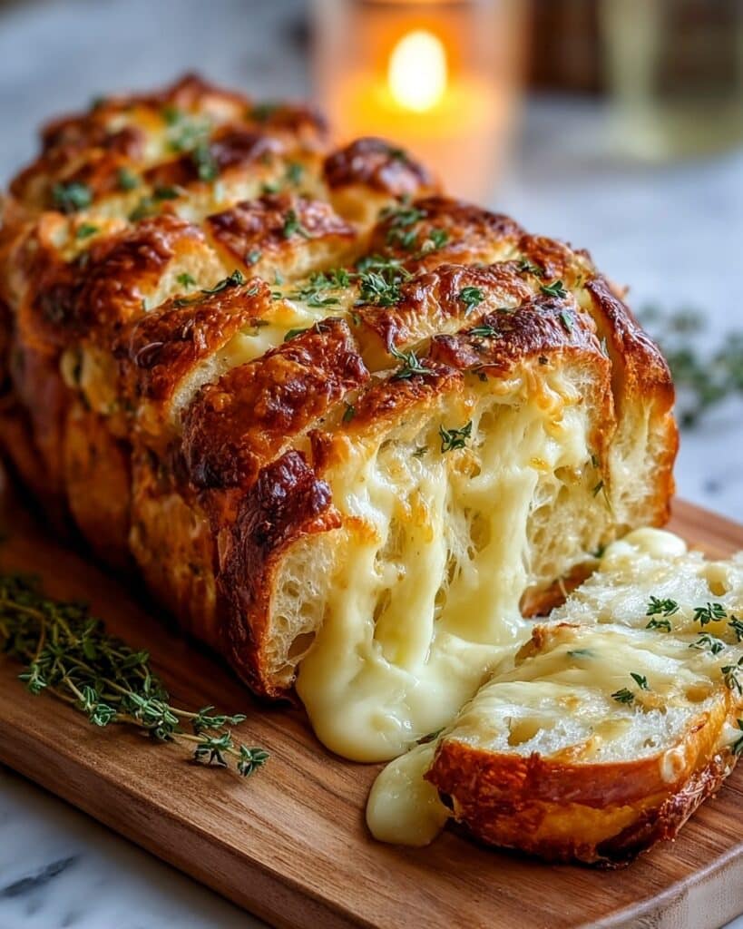 Cheesy Garlic Bread Bake Recipe