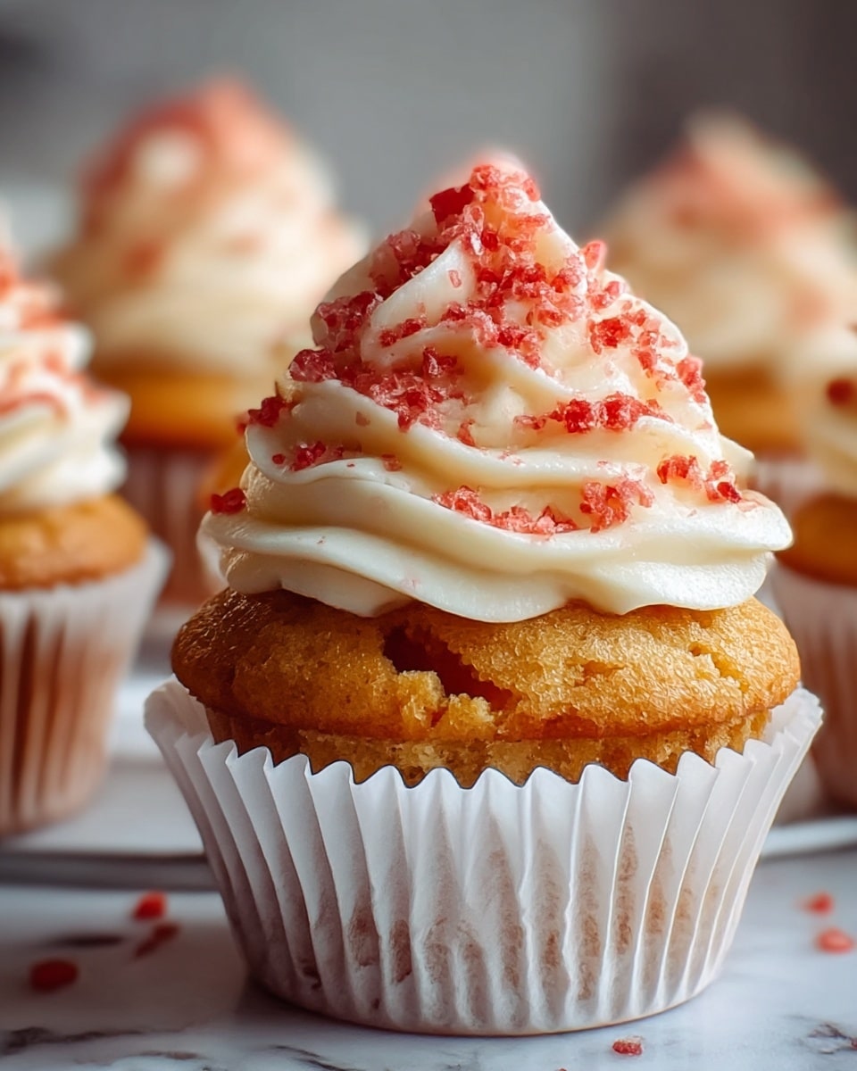 Irresistible Strawberry Crunch Cupcakes to Brighten Your Day Recipe